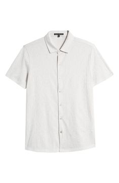 Pure cotton offers lightweight, cool comfort in an everyday button-up shirt topped by a timeless spread collar. 28 1/2" length; 44" chest (size Medium) Front button closure Spread collar Short sleeves 100% cotton Machine wash; tumble dry or dry flat Imported Relaxed Fit Collared Shirt With Button Closure, Relaxed Fit Shirt With Spread Collar And Button Closure, Classic Spring Camp Shirt With Placket, Classic Spring Camp Shirt For Casual Gatherings, Summer Shirt With Johnny Collar And Buttons, Classic Camp Shirt With Johnny Collar For Spring, Classic Short Sleeve Button-up Shirt For Spring, Classic Button-up Short Sleeve Shirt For Spring, Classic Camp Shirt With Spread Collar For Spring