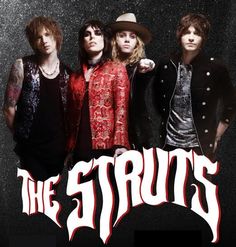 the struts poster with their name on it