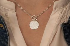 Hey, I found this really awesome Etsy listing at https://www.etsy.com/listing/263659831/bridesmaid-present-monogram-toggle Jupiter Jewelry, Sterling Silver Gemstone Necklace, Bridesmaid Presents, Necklace Length Chart, Chest Tattoos For Women, Silver Monogram, Toggle Necklace, Athens Ga, Silver Necklace Statement