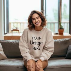 Elevate your sweatshirt designs with this premium Sand Gildan 18000 Sweatshirt Mockup! 🚀 Ideal for Etsy sellers and designers, this crewneck women model mockup will make your designs stand out effortlessly.  WHAT IS INCLUDED: 📸 1 high-resolution JPG image, for showcasing you designs beautifully.  Once your payment is confirmed, you'll receive the download link via Etsy email and also find it in your Etsy profile's purchase section.  HOW TO USE: Simply overlay your design onto the mockup using Cozy Boho, Sweatshirt Mockup, 1 Image, Sweatshirt Designs, Your Design, Beautiful Images, Stationery Design, Stationery Paper, Mockup