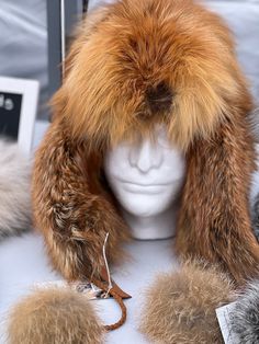 Elevate your winter style with our exquisite Alaskan Youth Trapped Red Fox Fur . Handcrafted with care, this one-of-a-kind fur hat is a true testament to the beauty of Alaskan wildlife. The Alaskan Trapped Red Fox Fur Hat features a soft insulated liner for added comfort and warmth, making it your go-to choice for those chilly days. Experience the warmth, luxury, and timeless style of Alaskan fur fashion with this extraordinary hat. Stand out from the crowd and make a statement this winter with our Alaskan Youth Trapped Red Fox Fur Hat. Winter Fur Felt Hats For Cold Weather, Winter Outdoor Fur Felt Hat, Luxury Adjustable Winter Hat, Luxury Winter Hats With Short Brim, Luxury Flat Brim Winter Hat, Alaskan Wildlife, Mountain Men, Hat Stand, Trapper Hat