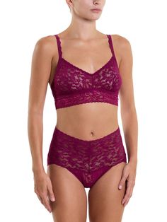 This retro-inspired high-rise panty wraps you in a wide, lacy waistband and gives full back coverage. Comfortable, colorful, and stylish! Women's sleepwear, lingerie and more, from Hanky Panky. Women's Sleepwear, Red S, Sugar Plum, Sleepwear Women, Retro Inspired, Plum, High Rise, Lingerie, Lace