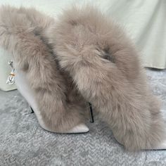 Beautiful Women’s Lace Up Fur Heel Boots. Never Worn. Eu 37. Gorgeous Cream/ Beige. Heel Height 11 Cm Fur Heel Boots, Nike Shoes Women Fashion, Diamond Shoes, Theatrical Romantic, Fur Heels, Winter Shopping, Soft Autumn, Cream Beige, Nike Shoes Women