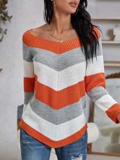 Warm & Stylish: Easy Crochet Hoodie Tutorial Backless Sweater, Knit Top Patterns, Stripes Sweater, Batwing Sleeve Sweater, Sweater Knitting Pattern, Yarn Sweater, Colorblock Sweater, Solid Sweaters