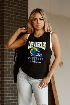 LOS ANGELES RAMS PRESEASON OPENER RACERBACK TANK TOP Los Angeles Rams, Stay Cool, Racerback Tank Top, Racerback Tank, Team Logo, Ram, Fitness Models, Angeles, Tank Top