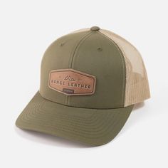 This hat displays our updated Range Leather logo. Featuring a simple, yet classic design, this hat represents our American handmade tradition. As always, our patches are pressed into full grain Horween Leather. Hat Displays, American Flag Hat, Hat Display, Flag Hat, Logo Hat, Horween Leather, Wrist Wear, Dopp Kit, Leather Hats