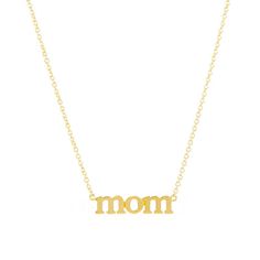 Jennifer Meyer | Mom Necklace Mama Necklace, Letter Pendant Necklace, Jennifer Meyer, Daily Jewelry, Mom Necklace, Letter Pendants, Rose Gold Necklace, Chain Choker, Love Gifts