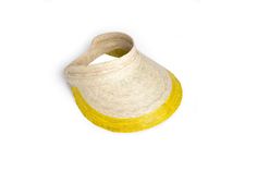 Caminito Limon Visera - Woven Sun Visor Caminito Yellow Summer Sun Hat For Outdoor, Yellow Casual Sun Hat With Uv Protection, Yellow Sun Hat With Uv Protection For Outdoor, Yellow Sun Hat With Uv Protection For Summer, Yellow Sun Hat With Uv Protection For Vacation, Outdoor Yellow Sun Hat With Uv Protection, Casual Yellow Sun Hat With Uv Protection, Yellow Sun Hat With Uv Protection For Spring, Spring Yellow Sun Hat With Uv Protection