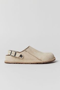 Birkenstock Lutry Clog Beige Suede Closed Toe Clogs, Beige Closed Toe Clogs With Cork-bed Midsoles, Beige Suede Clogs With Leather Sole, Round Toe Clogs With Removable Insole, Cork Clogs With Cushioned Footbed, Cork Clogs With Cushioned Footbed, Slip-on, Cork Clogs With Removable Insole And Round Toe, Cork Clogs With Removable Insole, Closed Toe Cork Clogs With Leather Footbed