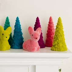 RAINBOW FLOCKED CHRISTMAS TREES One Hundred 80 Degrees Decorative Trees Bonjour Fete - Party Supplies Rainbow Christmas Decor, Anthropologie Christmas Tree, Eclectic Christmas, Christmas Chaos, Anthropologie Christmas, Whimsical Christmas Decor, Rainbow Ornaments, Mid Century Modern Christmas, Flocked Trees