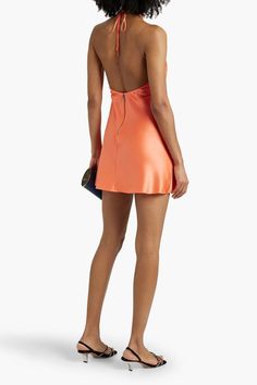 Shop on-sale ALICE + OLIVIA Zumi satin halterneck mini dress for Woman. Browse the best deals from ALICE + OLIVIA and luxury fashion at The Outnet. Halter Mini Dresses, Halterneck Mini Dress, Clothing Wishlist, Dress For Woman, Mini Dresses For Women, Halter Mini Dress, Dress Satin, Wedding With Kids, Clothing Care