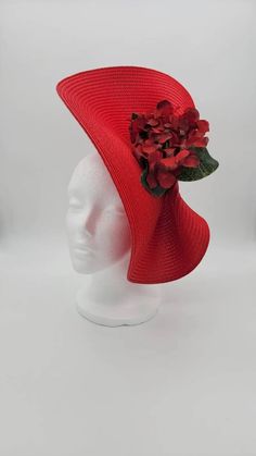 Diana Stunning Red Fascinator Derby Horse Race Hat | Etsy Adjustable Red Hats For Holiday, Adjustable Red Hat For Holiday, Red Mini Hat For Christmas Party, Red Curved Brim Fascinator For Garden Party, Red Hats For Spring Garden Party, Red Hat For Garden Party And Kentucky Derby, Red Adjustable Holiday Hat, Red Fascinator For Royal Ascot Garden Party, Red Fascinator For Garden Party At Royal Ascot