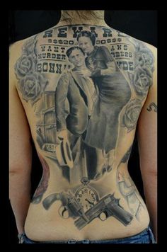 Bonnie And Clyde Tattoo Ideas, Bonnie And Clyde Tattoo, Bonnie And Clyde Photos, Bonnie Parker, Skateboard Art Design, Bonnie And Clyde, Movie Tattoos, Facial Tattoos, Spider Tattoo