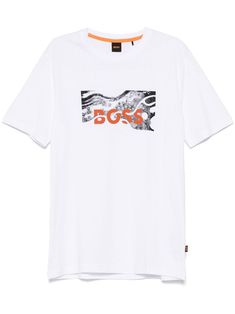 a white t - shirt with the word boss printed on it