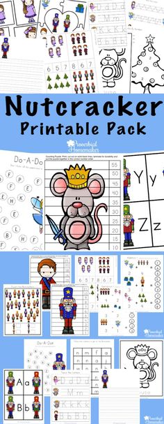 nutcracker printable pack for kids with pictures and instructions to make it fun