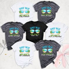 Family Matching Vacay Shirt Most Likely to Shirt Family Trip - Etsy Zambia Matching Family Beach Shirts, Most Likely To Family Vacation Shirts, Cousin Vacation Shirts Beach, Funny Family Vacation Shirts Hilarious, Hawaii Family Vacation Shirts, Black Short Sleeve Top For Family Vacation, Black Summer Tops For Holiday, Black Summer Top For Holidays, Family Beach Trip Shirts