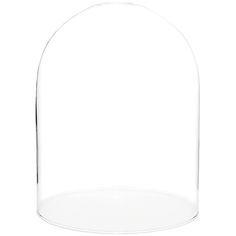 a clear glass dome on a white background