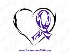 Purple Ribbon Awareness, Rett Syndrome, Favorite Tattoos, Esoteric Symbols, Ribbon Svg, Ribbon Tattoos, Clothes Pin Wreath, Alzheimers Awareness