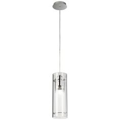 a glass and metal light fixture on a white background