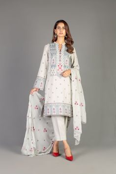 Bareeze Ethnic&nbsp;special Bnl1199 Grey Collection 2021 Summer Salwar Kameez With Printed Motifs And Long Sleeves, Casual Embroidered Lawn Suit For Eid, Bohemian Long Sleeve Lawn Suit For Summer, Fitted Salwar Kameez With Embroidered Border For Spring, Fitted Bohemian Embroidered Lawn Suit, Cotton Lawn Suit With Embroidered Border And Long Sleeves, Bohemian Embroidered Lawn Suit With Long Sleeves, Long Sleeve Cotton Lawn Suit With Embroidered Border, Spring Cotton Lawn Suit With Embroidered Border