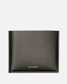 Jil Sander Leather Goods O/S Soft Calf Leather Wallet in Black Classic Black Wallet With Engraved Logo, Formal Black Wallets With Engraved Logo, Black Leather Card Holder With Engraved Logo, Modern Leather Wallets With Engraved Logo, Formal Bifold Wallet With Engraved Logo, Black Leather Wallet With Engraved Logo, Black Leather Wallets With Engraved Logo, Elegant Leather Wallets With Engraved Logo, Classic Bifold Wallet With Engraved Logo