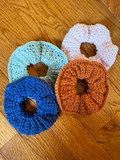 Crochet ponytail holder with elastic. Crochet Ponytail, Baby Cocoon, Ponytail Holder, Swansea, Ponytail Holders, Cotton Yarn, Hair Ties, Hair Accessories, Yarn