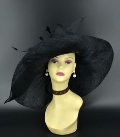 Black Derby Hat, Elegant Summer Fedora With High Crown, Elegant High Crown Straw Hat For Beach, Fitted Wide Brim Costume Hats And Headpieces For Evening, Fitted Wide Brim Costume Hat For Evening, Chic Wide Brim Costume Hats, Fitted Evening Costume Hat With Wide Brim, Chic Fitted Wide Brim Costume Hats, Summer Party Wide Brim Fedora