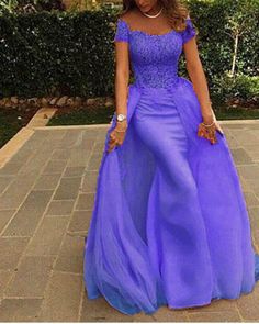 #lavenderpromdress Prom Season Tulle Mermaid Dress, Purple Short Sleeve Evening Dress For Party, Tulle Mermaid Dress For Prom, Prom Tulle Mermaid Dress, Tulle Mermaid Hem Dress With Sweep Train, Princess Style Floor-length Evening Dress, Tulle Floor-length Mermaid Dress For Prom, Floor-length Tulle Mermaid Dress For Prom, Floor-length Tulle Mermaid Dress For Banquet