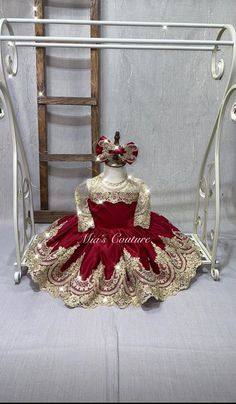 Red and Gold Girl Dress Red Dress Toddler Valentines Dress - Etsy Croatia Princess Style Christmas Ball Gown, Gold Ruffled Dress For Holiday, Holiday Gold Ruffled Dress, Gold Ruffled Holiday Dress, Gold Princess Dress For Holiday Dress-up, Gold Ruffled Dress For Dress-up, Elegant Gold Princess Dress For Party, Gold Princess Dress For Holidays, Fitted Gold Princess Dress For Festive Occasions