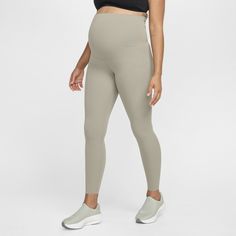 Whether it's yoga or a bike ride or a walk, you can move freely in our unbelievably soft Nike Zenvy leggings. Their InfinaSoft fabric is lightweight—but still squat-proof!—with softness that you can feel with every bend, stretch and shift. As your body changes, the maternity design gives you extra space where you need it so it adapts through your pregnancy. Plus, they're durable enough for you to move, wash and wear again and again. Compressive Bump-friendly Workout Leggings, Athleisure Bump-friendly Sports Leggings, Athleisure Bump Friendly Leggings For Pilates, Bump Friendly Athleisure Leggings For Pilates, Sporty Maternity Leggings For Pilates, Maternity Athleisure Yoga Pants For Pilates, Functional Nike Yoga Pants With Moisture-wicking, Nike Breathable Activewear For Outdoor Activities, Maternity Athleisure Activewear For Sports