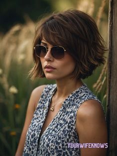 24 Fresh and Fabulous Short Haircuts to Rock This Summer Middle Age Short Hair Styles, Short Hairstyle Side Bangs, Trendy Short Hair Styles 2024, Short Haircuts For Women 2024, Short Styles For Fine Hair, Thick Bangs Short Hair, Short Hair For Women In Their 40s, Short Hair Cuts For Women Thinner Hair, Hairstyles For Naturally Wavy Hair