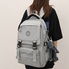 Kylethomasw Women School Backpack Men Large Capacity Lady Travel Leisure Student Bag Girls Boy Laptop College Fashion Female Male Book Bags Casual Large Capacity Backpack For Study, Portable Gray Backpack For School, Casual Gray Backpack For Students, Casual Gray Student Backpack, Casual Backpack With Zipper Pocket For Study, Casual School Backpack With Zipper Pocket, Casual Study Backpack With Zipper Pocket, Large Capacity Gray Student Bag, Gray School Bag For Back To School