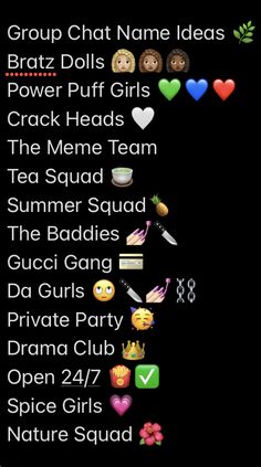 Name Group Ideas Friends Funny, Names For Besties Group, Bestie Group Name Ideas, Aesthetic Group Names For 4, Name Group Ideas Friends Aesthetic, Name For Group Of 4, Names For A Group Chat Of 3, Funny Names For Friends Group, Good Group Chat Names For 3