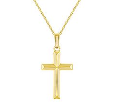 This subtly elegant necklace features a Singapore chain and a cross pendant. Classic Crucifix Cross Necklace For Formal Occasions, Classic Cross Pendant Necklace, Classic Cross Necklace For Formal Occasions, Formal Classic Cross Necklace, 14k Gold Crucifix Necklace Fine Jewelry, Formal Fine Jewelry Crucifix Cross Necklace, Classic Cross Pendant Necklace For Formal Occasions, 14k Gold Crucifix Necklace For Formal Occasions, Yellow Gold Fine Jewelry Cross Pendant Necklace