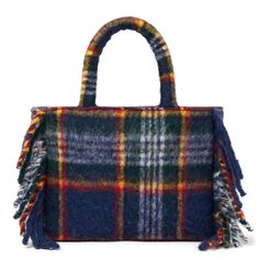 Colette blanket handbagFringes on the sidesDetachable shoulder strapLogo label embroidered on the frontMulticolor tartan all-over printSoft and woolly fabricSizes: 30cm X 22cm X 12cm Herno Jacket, Saint Barth, Prada Leather, Designer Backpacks, Luxury Accessories, Card Holder Leather, Accessories Branding, After Dark, The Chic