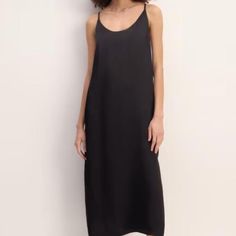 Everlane Japanese Goweave Slip Dress In Black, Size 2, New With Tags Womens Shift Dresses, Flowy Maxi Dress, 80 Dress, 70 Dress, Tiered Maxi Dress, 50's Dress, Summer Maxi Dress, Sleeveless Maxi Dress, Dress 100