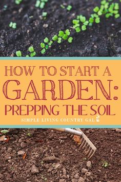 how to start a garden prepping the soil