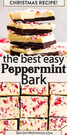 the best easy peppermint bark recipe for christmas