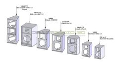 an image of different types of speakers