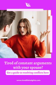 🤔 Tired of constant arguments with your spouse? Don't let conflicts strain your marriage! Our comprehensive guide offers valuable insights on identifying the root causes of conflicts and resolving them through open communication, understanding, and compromise.

Click the link below to discover practical tips for developing effective conflict resolution skills and fostering a happier, more fulfilling marriage. 👇 Conflict Resolution Skills, Emotional Honesty, Resolving Conflict, Rules Of Engagement, Rebuilding Trust, Difference Of Opinion, Open Communication, Relationship Bases, Mutual Respect