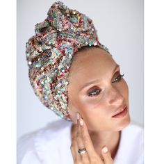 This sequin Turban is a statement piece perfect for accompanying your holiday and special occasion outfits. Featuring a gorgeous wavy detail that adds dimension and subtly steals the show with its soft blush color, this unique turban is bound to get those compliments rolling.  The best part? This turban is designed to be worn 'as is'!  Each turban was designed with comfort, style, and wearability in mind, so there is absolutely no trying or closing involved. Simply place the turban on your head Sequin Turban, Chemo Turbans, Women Turban, Chemo Headwear, Fashion Enthusiast, Special Occasion Outfits, Turbans, Blush Color, Comfort Style