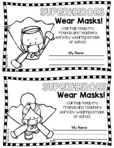 Mask Certificates - COVID-19 Back to School Motivate Students, Printable Certificates, Student Motivation, Teacher Newsletter, Educational Materials, Teacher Pay Teachers, Kindergarten, Back To School, Mask