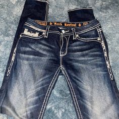 - Practically Brand New !!!!! - Super Soft And Has A Little Stretch - Very Comfortable! - No Stains Or Tares Rock Revival Jeans Women, 2024 Wishlist, Rock Revival Jeans, Dream Style, Jeans Rock, Jeans Women, Rock Revival, Jeans Color, Quinceanera Dresses