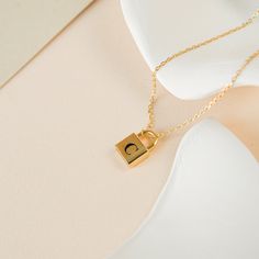 I N I T I A L * P A D L O C K * N E C K L A C E * Material: High Quality Solid 925 Sterling Silver * Finish: Sterling Silver ∙ 18K Gold ∙ Rose Gold * Dimensions: 12mm x 8mm Padlock Pendant * All our work is custom made by hand with Love and Care in our workshop ♡ H O W ∙ T O ∙ O R D E R * Just use the 'PERSONALIZATION BOX' to let us know the LETTER/INITIAL and Font Number you would like on the charm. ♥ YOUR LETTER/INITIAL + FONT NUMBER ♥ * If a font is not given, you will receive the font that i Minimalist Everyday Jewelry With Lock Detail, Minimalist Jewelry With Lock As A Gift, Minimalist Lock Jewelry As Gift, Minimalist Lock Jewelry As A Gift, Minimalist Lock Jewelry For Gifts, Gold Necklaces With Lock For Anniversary, Elegant Lock Necklace For Anniversary, Elegant Everyday Necklaces With Lock Detail, Elegant Necklace With Lock Detail As Gift