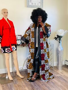 This African Print Ankara kimono is a must have for your wardrobe for all seasons. It's free flowing and. Oversized means the kimono comes as a loose fit than your regular sizing. This allows you to wear it as a belted dress or as a free  Length of the standard Kimono is 62 inches long.  Please include your height in the customization section when ordering customized lengths per your height. Fabric is 100% African Print Cotton. Multicolor Kaftan With Kimono Sleeves For Fall, Multicolor Fall Kaftan With Kimono Sleeves, Multicolor Long Robe For Fall, Brown Kimono With Kimono Sleeves For Fall, Oversized Wrap Kimono For Fall, Multicolor Outerwear With Kimono Sleeves, Traditional Wrap Kimono For Fall, Long Brown Kimono For Spring, White Oversized Long Kimono