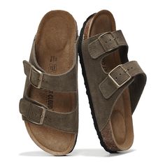 PRICES MAY VARY. 𝗣𝗿𝗲𝗺𝗶𝘂𝗺 𝗤𝘂𝗮𝗹𝗶𝘁𝘆 𝗠𝗮𝘁𝗲𝗿𝗶𝗮𝗹: Experience the perfect blend of style and comfort with Project Cloud's womens sandals. Made with 100% genuine leather, these sandals women offer a premium quality that guarantees durability and long-lasting use. 𝗖𝗼𝗺𝗳𝗼𝗿𝘁𝗮𝗯𝗹𝗲 𝗙𝗶𝘁: The adjustable two straps of these women's flat sandals provide a secure and custom fit, enhancing comfort for all-day wear. They feature adjustable two straps for a personalized fit and a 100 Brown Casual Slides With Adjustable Strap, Brown Double Strap Casual Slides, Brown Slides With Buckle Closure, Brown Slip-on Slides With Buckle Closure, Cheap Brown T-strap Sandals With Buckle Closure, Women Footwear, Vacation Essentials, Slides For Women, Slides Design