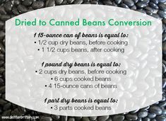 a pile of beans with instructions on how to cook them