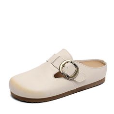 Genere: donne	Tipo: Muli	Materiali principali: pelle bovina	Soletta: pelle di cinghiale	Suola: gomma	Tipo di chiusura: Slip-on	Stile: quotidiano, casual, retrò	Stagione: estate	Altezza tacco: Basso (1,5 cm) Mules Shoes Flat, Summer Heels, Flat Mules, Fall Shoes, Retro Stil, Spring Shoes, Winter Shoes, Estilo Retro, Leather Flats