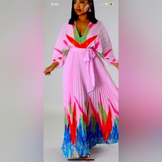 Brand New Beautiful Maxi Dress, Multi Colored Beautiful Maxi Dresses, Multi Colored, Float, Pink Ladies, Maxi Dress, Brand New, Pink, Women Shopping, Color