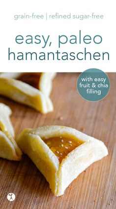 the cover of easy paleo hamantatasschen